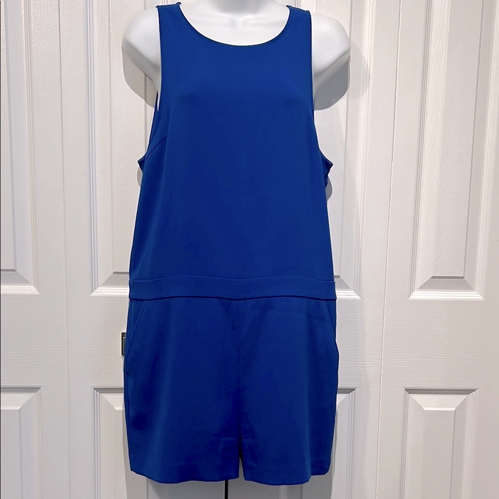 Aritzia Babaton Blue Ozzy Romper Size 8‎